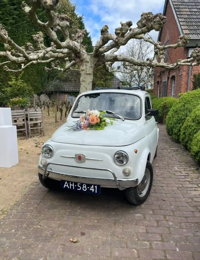 Fiat 500 trouwauto huren